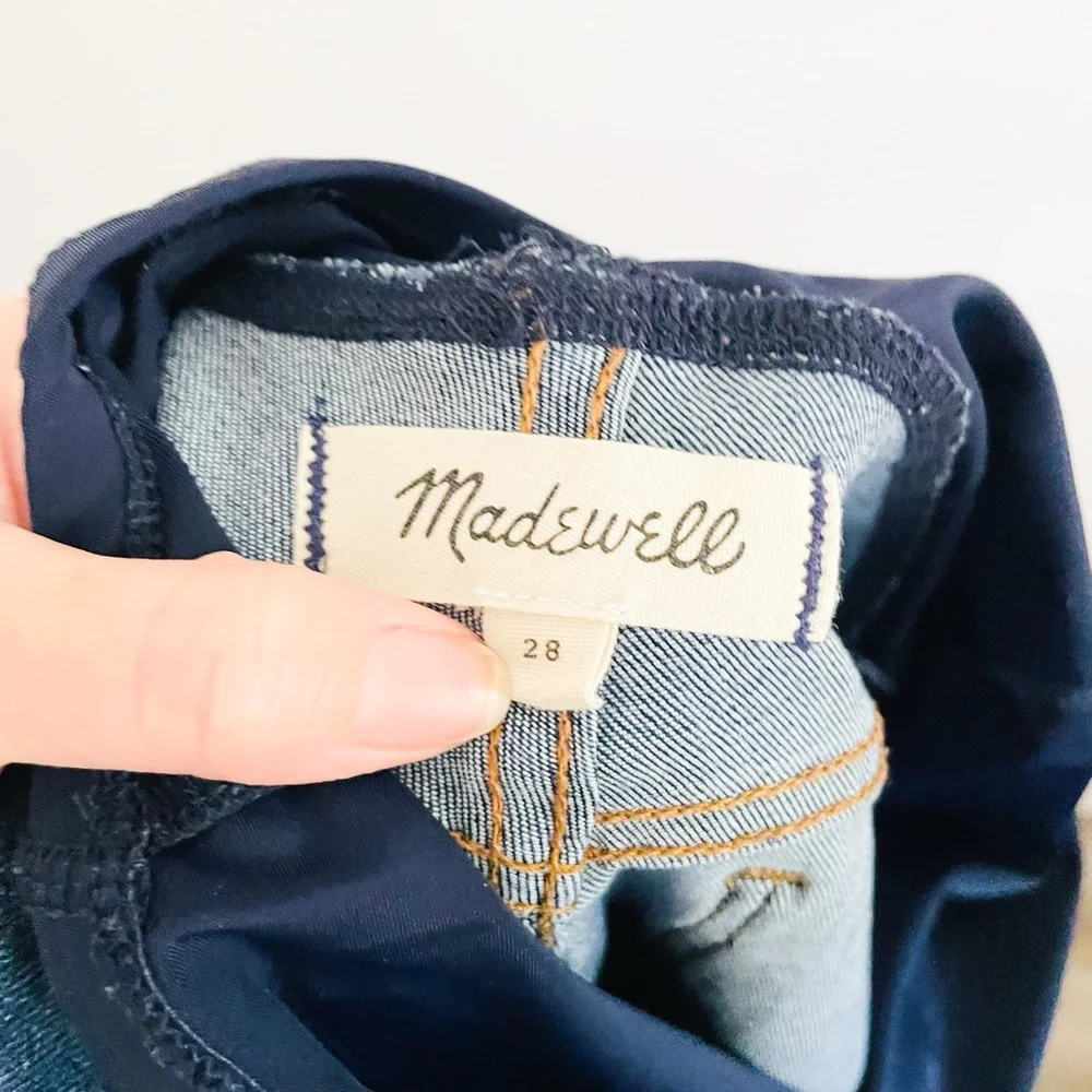 Madewell Maternity Blue Over Belly Skinny Jeans 28 - Picture 6 of 8